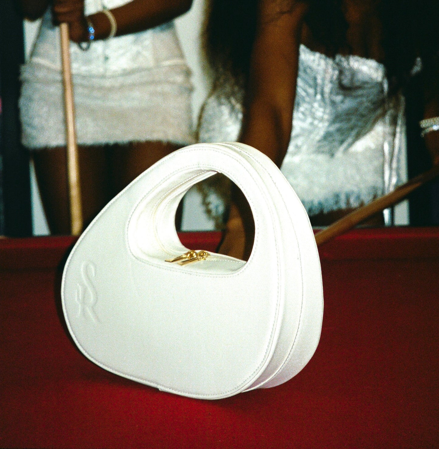 WHITE LUGHIAN LEATHER BAG