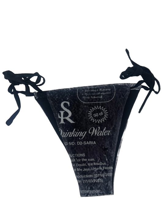 BLACK PURE WATER BIKINI BOTTOM