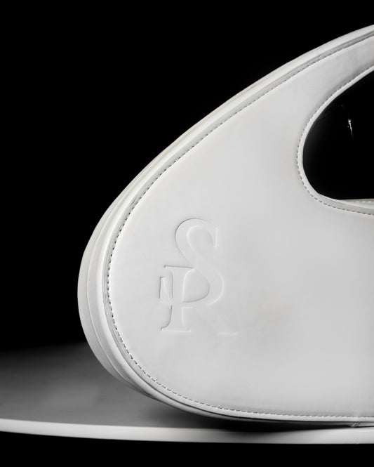 WHITE LUGHIAN LEATHER BAG